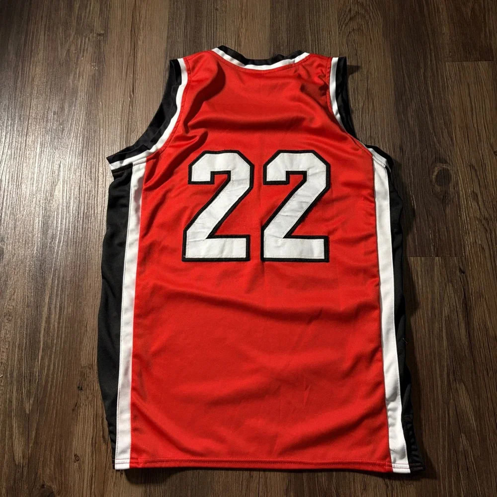 King 22 Basketball‎ Jersey Red Black White Youth Size S